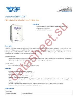 N022-01K-GY datasheet  